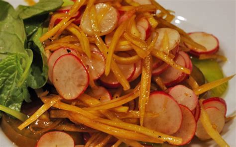 Scrumptious Street: Yellow Carrot and French Breakfast Radish Salad