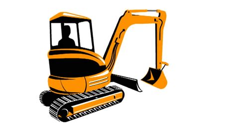 2d Animation Of A Construction Digger Mechanical Excavator Done In Retro Style. Stock Footage ...