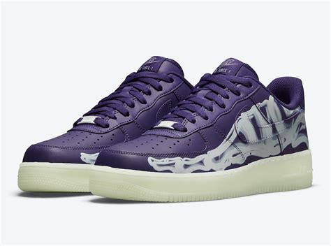 Nike Air Force 1 Purple Skeleton CU8067-500 Release Date - SBD