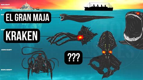 Legendary Krakens Size Comparison | El Gran Maja & Bloop vs Krakens ...