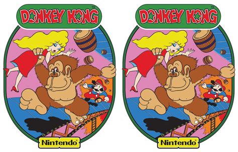 Donkey Kong Arcade Cabinet Graphics for Reproduction Side Art - Etsy