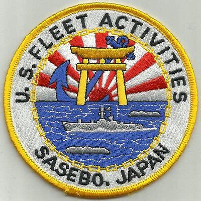 Naval Base SASEBO JAPAN Military Patch US FLEET ACTIVITIES | Sasebo, Navy corpsman, Military patch