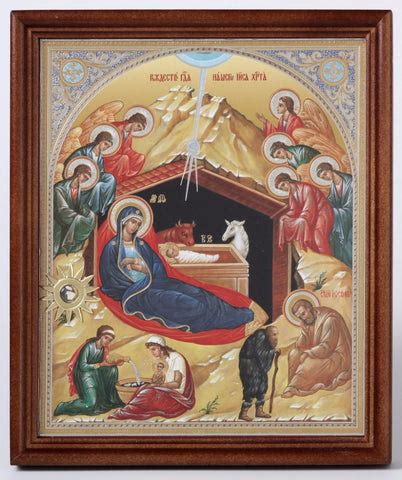 Infant Jesus in the Manger - Nativity Icon – Authentic Christian Gifts