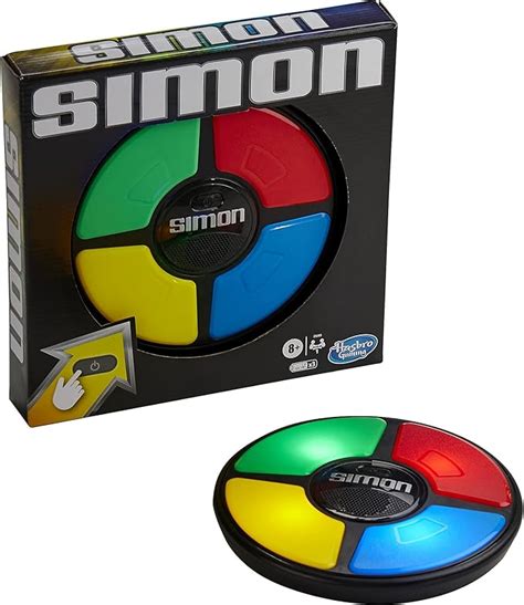 Amazon.com: Hasbro Gaming Simon Handheld Electronic Memory Game With Lights and Sounds for Kids ...