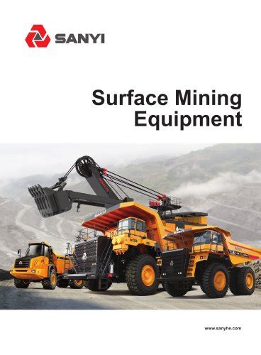 Surface Mining Equipment - SANY - PDF Catalogs | Technical ...