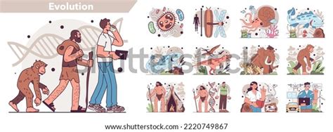 Human Life Forms On Earth Evolution Stock Vector (Royalty Free) 2220749867 | Shutterstock