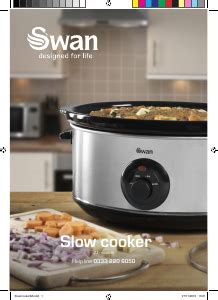 Manual Swan SF17030N Slow Cooker