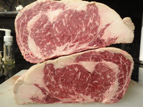 USDA Prime Grade Rib Eye Steak Primal Cut In Half » We are not Foodies | We are not Foodies