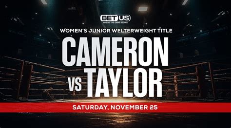 Cameron vs Taylor II Odds for Women’s Junior Welterweight Title