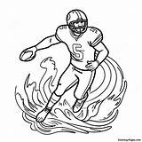 Miami Dolphins Player In Action Coloring Page  Pagescom sketch template