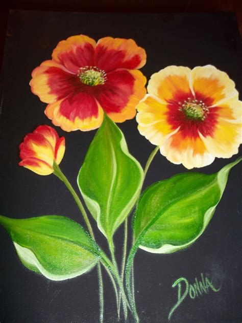 116 best One Stroke Painted Flowers. images on Pinterest | One stroke ...