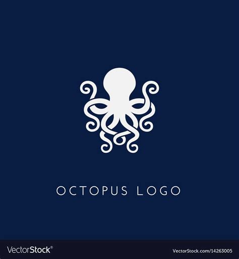 Octopus logo Royalty Free Vector Image - VectorStock | Business logo inspiration, Octopus ...