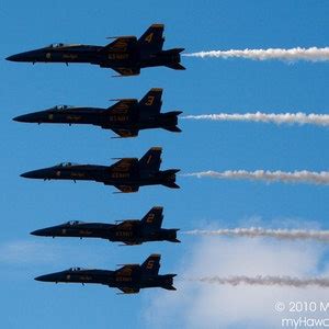 Blue Angels Fighter Jets Perform Stunts at an Airshow in Kaneohe on ...