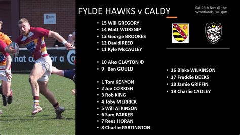 Hawks v Caldy at the Woodlands – Fylde Rugby Club