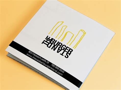 Menu Redesign: The Burger Stand on Behance