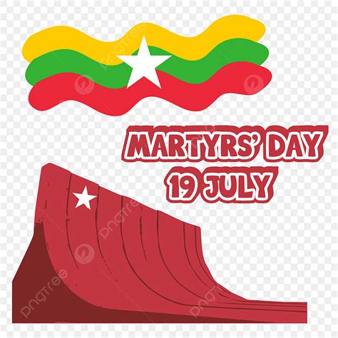 Martyrs Day Vector Design Images, Burmese Martyrs Day Transparent Background, Myanmar Martyrs ...