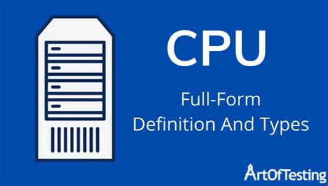 What is CPU? Parts, Type and Working of CPU