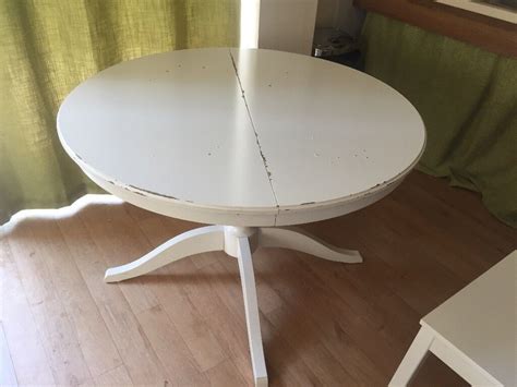 White Ikea extendable dining table | in Cambridge, Cambridgeshire | Gumtree