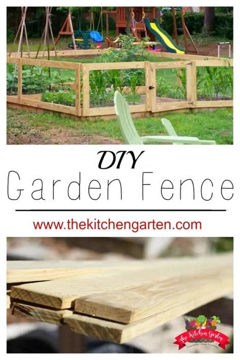 How To Build a DIY Raised Bed Garden Fence- The Kitchen Garten