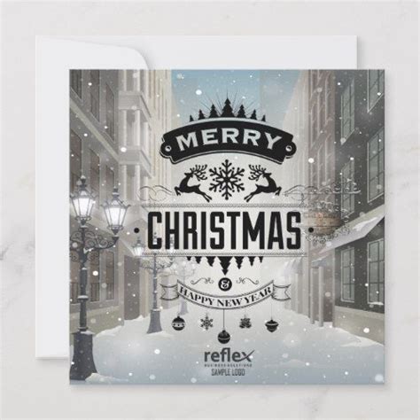 Corporate Christmas Cards With Business Logo | Business holiday cards ...