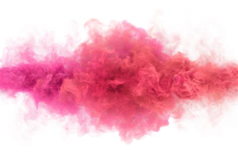 Caramel pink color smoking clouds. 3D render abstract background ...