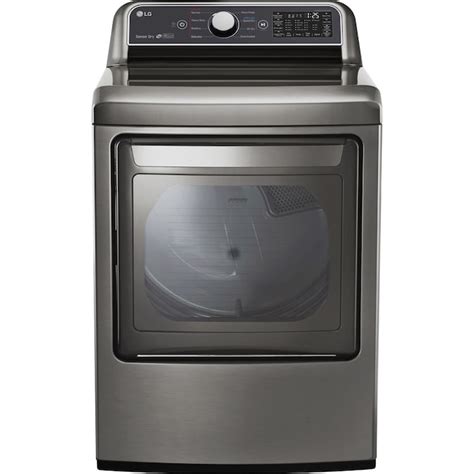 LG EasyLoad Smart Wi-Fi Enabled 7.3-cu ft Electric Dryer (Graphite Steel) ENERGY STAR in the ...