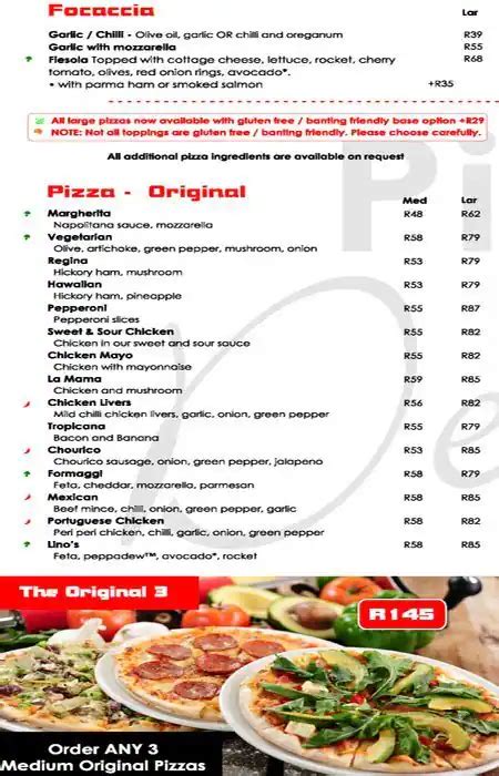 Pizza Del Forno Menu, Menu for Pizza Del Forno, Florida Glen, West Rand - Zomato SA