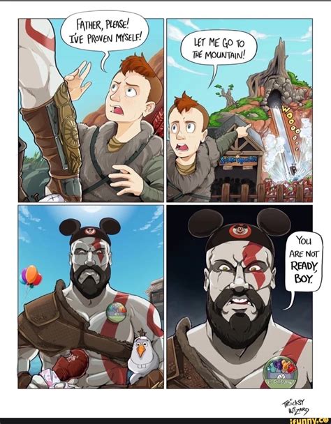 God of War | Funny cartoon memes, Funny cartoons, Funny games