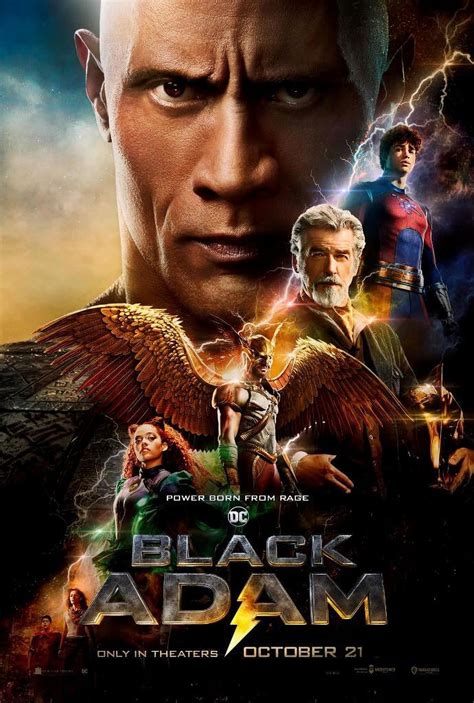 Black Adam Movie Poster Quality Glossy Print Photo Wall Art Stars Dwayne Johnson The Rock Sizes ...