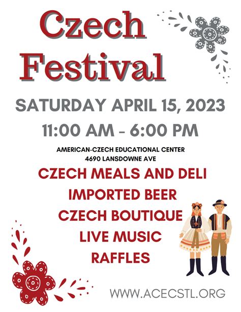 Czech Festival – April 15th! – American-Czech Educational Center