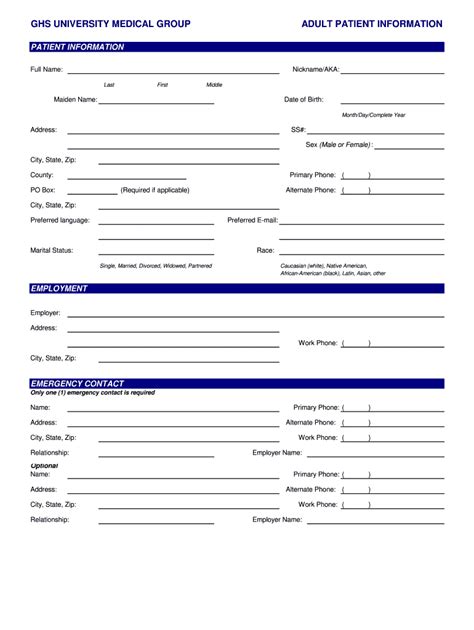 New Patient Forms Printable - Fill Online, Printable, Fillable, Blank ...