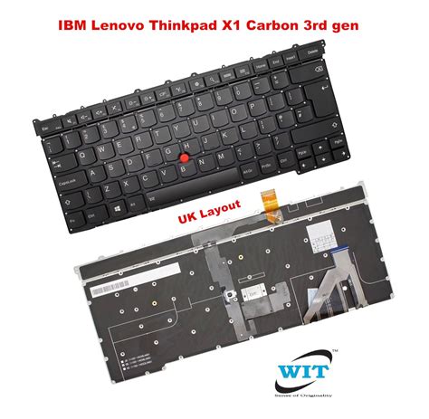 Keyboard For IBM Lenovo Thinkpad X1 Carbon GEN 3 2015 UK/USA layout MQ6 ...