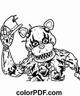 Withered Freddy FNAF – Coloring Pages And Books In PDF sketch template