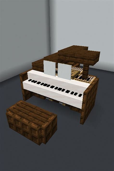 PIANO NO MINECRAFT | Ideias de minecraft, Minecraft decoração, Criações ...