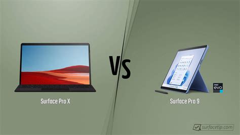 Surface Pro X vs. Surface Pro 9 - Detailed Specs Comparison