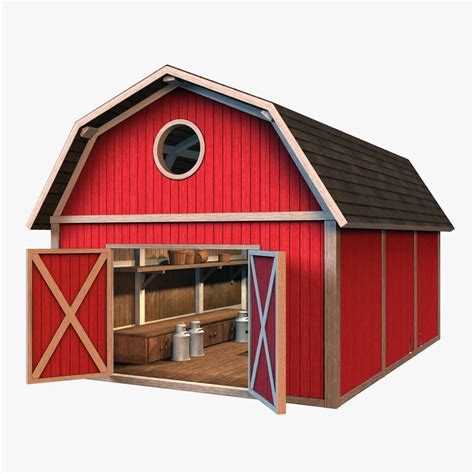 3D model Barn with interior VR / AR / low-poly | CGTrader