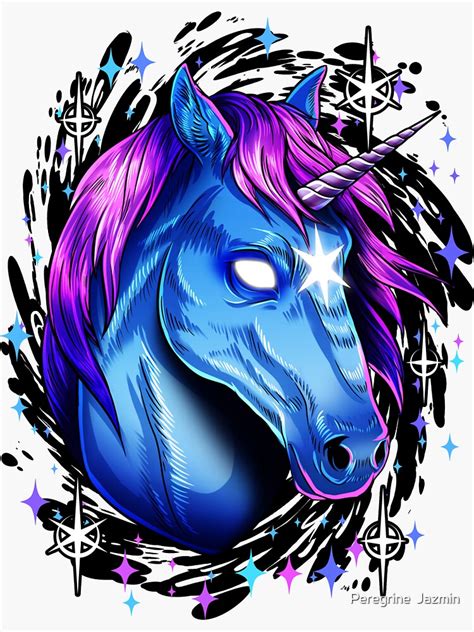 "Black Hole Unicorn" Sticker by retkikosmos | Redbubble