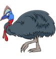 Cartoon xenops bird comic animal character Vector Image