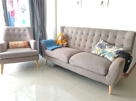 Scandinavian sofa set, Furniture, Sofas on Carousell