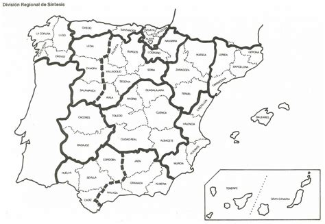 Resultado de imagen de mapa de españa por provincias para rellenar | Mapa de españa, Mapa fisico ...