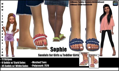 Cute sandals for your Girl child and TOTS! BY SIMS4NEXUS! Toddler Shoes, Kid Shoes, Sims 4 ...