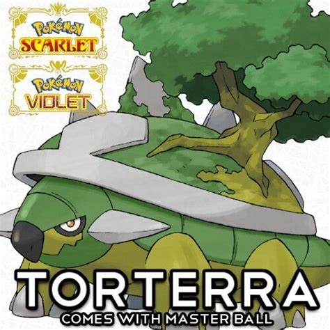 Shiny Torterra 6IV Lv. 100 Adamant Nature Pokemon From Home Scarlet ...