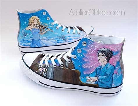 Manga Shoes Anime Converse Hand Painted Sneakers Custom Chuck - Etsy