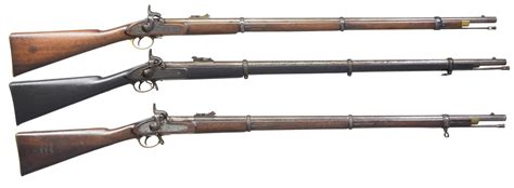 Sold Price: 3 ENFIELD RIFLED MUSKETS DATED 1856, 1858 - Invalid date EDT