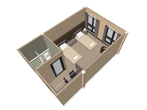 3D model Hotel room layout - TurboSquid 1914867