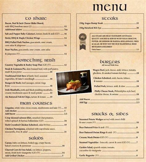 Royal Hotel Menu, Menu for Royal Hotel, Ryde, Sydney - Urbanspoon/Zomato