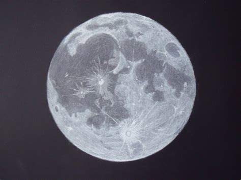 Moon Pencil Sketch at PaintingValley.com | Explore collection of Moon ...