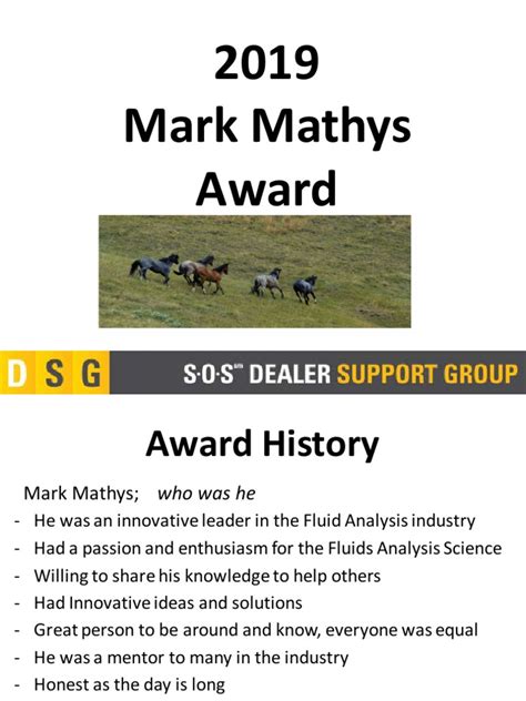 2019 Mark Mathys Award | PDF