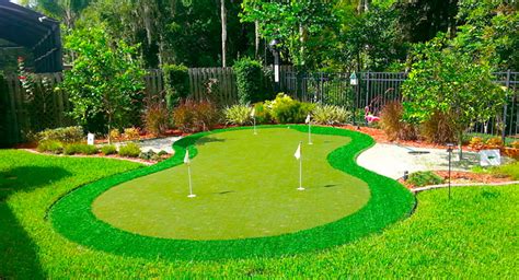 Backyard Putting Greens | Synthetic Grass Home Putting Green | Central ...