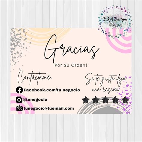 Gracias Por Tu Compra Tarjetas De Agradecimiento Business | Etsy